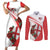 Custom England Rugby Couples Matching Short Sleeve Bodycon Dress and Long Sleeve Button Shirt Red Rose Sporty Style LT9 - Wonder Print Shop