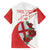 Custom England Rugby Family Matching Long Sleeve Bodycon Dress and Hawaiian Shirt Red Rose Sporty Style LT9 - Wonder Print Shop