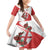 Custom England Rugby Family Matching Mermaid Dress and Hawaiian Shirt Red Rose Sporty Style LT9 - Wonder Print Shop