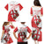 Custom England Rugby Family Matching Puletasi and Hawaiian Shirt Red Rose Sporty Style - Wonder Print Shop