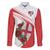 Custom England Rugby Family Matching Puletasi and Hawaiian Shirt Red Rose Sporty Style - Wonder Print Shop