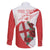 Custom England Rugby Family Matching Puletasi and Hawaiian Shirt Red Rose Sporty Style - Wonder Print Shop