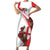 Custom England Rugby Family Matching Short Sleeve Bodycon Dress and Hawaiian Shirt Red Rose Sporty Style - Wonder Print Shop