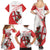 Custom England Rugby Family Matching Summer Maxi Dress and Hawaiian Shirt Red Rose Sporty Style - Wonder Print Shop