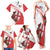 Custom England Rugby Family Matching Tank Maxi Dress and Hawaiian Shirt Red Rose Sporty Style - Wonder Print Shop