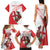 Custom England Rugby Family Matching Tank Maxi Dress and Hawaiian Shirt Red Rose Sporty Style - Wonder Print Shop