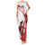 Custom England Rugby Family Matching Tank Maxi Dress and Hawaiian Shirt Red Rose Sporty Style - Wonder Print Shop