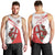 Custom England Rugby Men Tank Top Red Rose Sporty Style - Wonder Print Shop