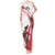 Custom England Rugby Tank Maxi Dress Red Rose Sporty Style