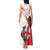 Custom England Rugby Tank Maxi Dress Red Rose Sporty Style