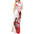 Custom England Rugby Tank Maxi Dress Red Rose Sporty Style