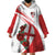 Custom England Rugby Wearable Blanket Hoodie Red Rose Sporty Style