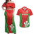 Custom Wales Rugby Couples Matching Off Shoulder Maxi Dress and Hawaiian Shirt With Prince of Waless Feathers Go Cymru LT9 - Wonder Print Shop