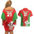 Custom Wales Rugby Couples Matching Off Shoulder Short Dress and Hawaiian Shirt With Prince of Waless Feathers Go Cymru LT9 - Wonder Print Shop