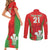 Custom Wales Rugby Couples Matching Short Sleeve Bodycon Dress and Long Sleeve Button Shirt With Prince of Waless Feathers Go Cymru LT9 - Wonder Print Shop