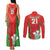 Custom Wales Rugby Couples Matching Tank Maxi Dress and Long Sleeve Button Shirt With Prince of Waless Feathers Go Cymru LT9 - Wonder Print Shop