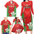 Custom Wales Rugby Family Matching Long Sleeve Bodycon Dress and Hawaiian Shirt With Prince of Waless Feathers Go Cymru LT9 - Wonder Print Shop