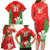 Custom Wales Rugby Family Matching Long Sleeve Bodycon Dress and Hawaiian Shirt With Prince of Waless Feathers Go Cymru LT9 - Wonder Print Shop