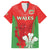 Custom Wales Rugby Family Matching Long Sleeve Bodycon Dress and Hawaiian Shirt With Prince of Waless Feathers Go Cymru LT9 - Wonder Print Shop