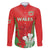 Custom Wales Rugby Family Matching Long Sleeve Bodycon Dress and Hawaiian Shirt With Prince of Waless Feathers Go Cymru LT9 - Wonder Print Shop