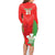 Custom Wales Rugby Family Matching Long Sleeve Bodycon Dress and Hawaiian Shirt With Prince of Waless Feathers Go Cymru LT9 - Wonder Print Shop