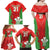 Custom Wales Rugby Family Matching Off Shoulder Maxi Dress and Hawaiian Shirt With Prince of Waless Feathers Go Cymru LT9 - Wonder Print Shop