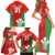 Custom Wales Rugby Family Matching Short Sleeve Bodycon Dress and Hawaiian Shirt With Prince of Waless Feathers Go Cymru - Wonder Print Shop