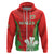 Custom Wales Rugby Hoodie With Prince of Waless Feathers Go Cymru