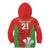 Custom Wales Rugby Kid Hoodie With Prince of Waless Feathers Go Cymru - Wonder Print Shop