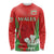 Custom Wales Rugby Long Sleeve Shirt With Prince of Waless Feathers Go Cymru - Wonder Print Shop