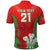 Custom Wales Rugby Polo Shirt With Prince of Waless Feathers Go Cymru - Wonder Print Shop