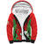 Custom Wales Rugby Sherpa Hoodie With Prince of Waless Feathers Go Cymru