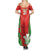 Custom Wales Rugby Summer Maxi Dress With Prince of Waless Feathers Go Cymru