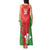 Custom Wales Rugby Tank Maxi Dress With Prince of Waless Feathers Go Cymru