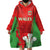 Custom Wales Rugby Wearable Blanket Hoodie With Prince of Waless Feathers Go Cymru