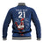 Custom France Rugby Baseball Jacket Le XV de France Gallic Rooster LT9 - Wonder Print Shop