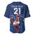 Custom France Rugby Baseball Jersey Le XV de France Gallic Rooster LT9 - Wonder Print Shop