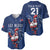 Custom France Rugby Baseball Jersey Le XV de France Gallic Rooster LT9 - Wonder Print Shop