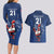 Custom France Rugby Couples Matching Long Sleeve Bodycon Dress and Hawaiian Shirt Le XV de France Gallic Rooster LT9 - Wonder Print Shop