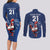 Custom France Rugby Couples Matching Long Sleeve Bodycon Dress and Long Sleeve Button Shirt Le XV de France Gallic Rooster LT9 - Wonder Print Shop