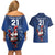 Custom France Rugby Couples Matching Off Shoulder Short Dress and Hawaiian Shirt Le XV de France Gallic Rooster LT9 - Wonder Print Shop