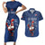 Custom France Rugby Couples Matching Short Sleeve Bodycon Dress and Hawaiian Shirt Le XV de France Gallic Rooster LT9 - Wonder Print Shop