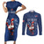 Custom France Rugby Couples Matching Short Sleeve Bodycon Dress and Long Sleeve Button Shirt Le XV de France Gallic Rooster LT9 - Wonder Print Shop