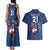 Custom France Rugby Couples Matching Tank Maxi Dress and Hawaiian Shirt Le XV de France Gallic Rooster LT9 - Wonder Print Shop