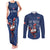 Custom France Rugby Couples Matching Tank Maxi Dress and Long Sleeve Button Shirt Le XV de France Gallic Rooster LT9 - Wonder Print Shop