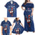 Custom France Rugby Family Matching Off Shoulder Maxi Dress and Hawaiian Shirt Le XV de France Gallic Rooster LT9 - Wonder Print Shop