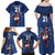 Custom France Rugby Family Matching Off Shoulder Maxi Dress and Hawaiian Shirt Le XV de France Gallic Rooster LT9 - Wonder Print Shop