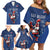 Custom France Rugby Family Matching Off Shoulder Short Dress and Hawaiian Shirt Le XV de France Gallic Rooster LT9 - Wonder Print Shop