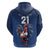 Custom France Rugby Hoodie Le XV de France Gallic Rooster - Wonder Print Shop