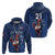 Custom France Rugby Hoodie Le XV de France Gallic Rooster - Wonder Print Shop